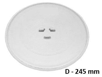 Чиния за микровълнова печка, диаметър D=245мм., с детелина, LG/B
