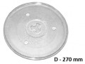 Чиния за микровълнова печка, диаметър D=270мм., с детелина, Panasonic