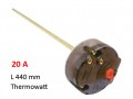 Терморегулатор за бойлер Tesy, Thermowatt 20A, осезател L=440мм, вътрешно регулиране