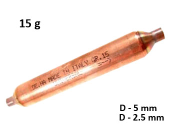Дехидратор 13 гр, диаметър D=5мм, d=2.5мм, Italy