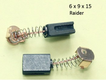 Графитна четка 6,0х9,0х15, със закопчалка, 2 канала, за Raider ID07